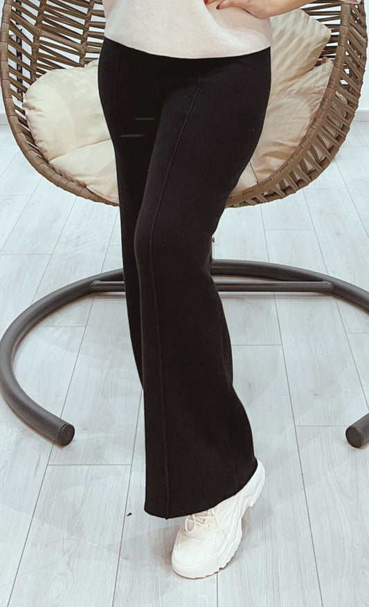 Pantalon en laine noir